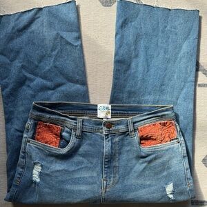 Customized Patchwork/Embroidered Jeans